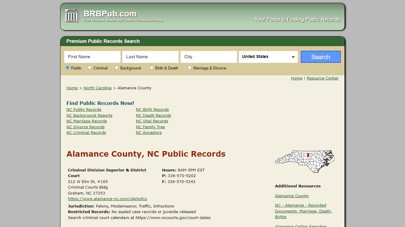 Alamance County Public Records | Search North Carolina ...